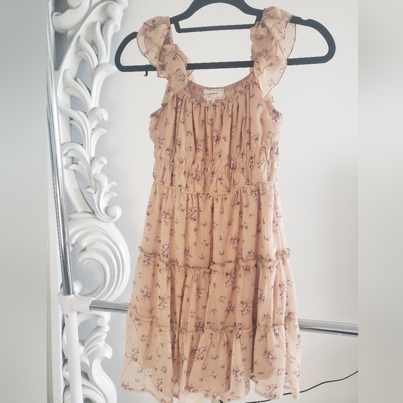No Comment | Dresses | Sundress Nude Flowery Small | Poshmark